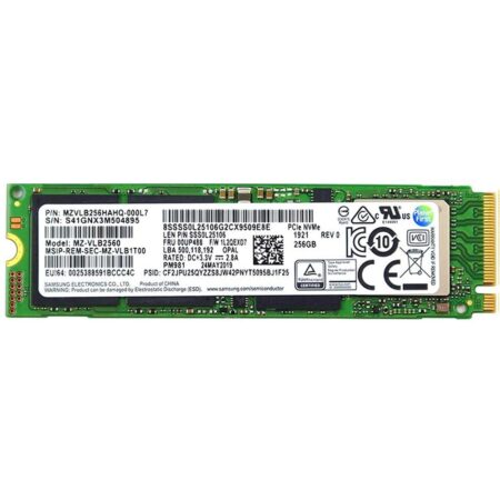 SAMSUNG NVME 256 GB M2